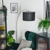 Soungou Lámpara de pie Níquel-mate, Negro, 1 luz