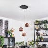 Ripoll Lámparas suspendidas, Luminarias esféricas, Lámpara colgante de clúster Color cobre, 3 luces