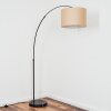 Soungou Lámpara de pie Cromo, Negro, 1 luz
