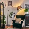 Bassagoda Lámpara de pie Cromo, Negro, 1 luz