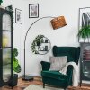 Cando Lámpara de pie Cromo, Negro, 1 luz