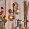 Koyoto Luminarias esféricas, Apliques Transparente, Ahumado, 3 luces