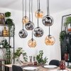 Ripoll Lámparas suspendidas, Luminarias esféricas, Lámparas colgantes Crudo, Negro, 8 luces