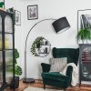 Bassagoda Lámpara de pie Cromo, Negro, 1 luz