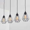 Cenova Lámparas suspendidas, Lámparas colgantes Negro, 4 luces