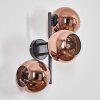 Koyoto Luminarias esféricas, Apliques Color cobre, 3 luces