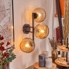 Koyoto Luminarias esféricas, Apliques Colores ámbar, 3 luces