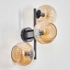 Koyoto Luminarias esféricas, Apliques Colores ámbar, 3 luces