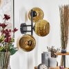 Koyoto Luminarias esféricas, Apliques dorado, 3 luces