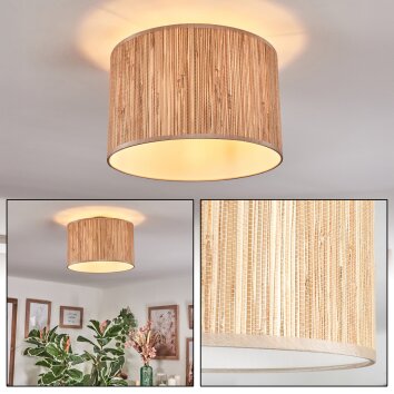 Bongal Plafones beige, Crudo, 1 luz