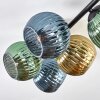 Koyoto Plafones, Luminarias esféricas Azul, dorado, Verde, 5 luces