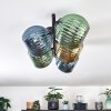 Koyoto Plafones, Luminarias esféricas Azul, dorado, Verde, 5 luces