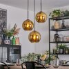 Koyoto Lámparas suspendidas, Luminarias esféricas, Lámpara colgante de clúster 30 cm dorado, 3 luces