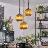 Koyoto Lámparas suspendidas, Luminarias esféricas, Lámpara colgante de clúster 30 cm dorado, 3 luces