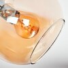 Koyoto Plafones, Luminarias esféricas 82 cm Colores ámbar, Transparente, 7 luces