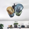 Koyoto Plafones, Luminarias esféricas Azul, dorado, Verde, 4 luces