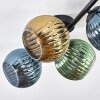 Koyoto Plafones, Luminarias esféricas Azul, dorado, Verde, 4 luces
