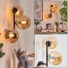 Gastor Luminarias esféricas, Apliques Colores ámbar, 3 luces