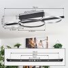 Jenar Plafones LED Negro, 1 luz