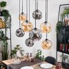 Ripoll Lámparas suspendidas, Luminarias esféricas, Lámparas colgantes Crudo, Negro, 8 luces