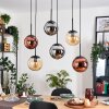 Gastor Lámparas suspendidas, Luminarias esféricas, Lámparas colgantes Colores ámbar, Cromo, Color cobre, Ahumado, 6 luces