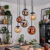 Gastor Lámparas suspendidas, Luminarias esféricas, Lámparas colgantes Colores ámbar, Cromo, Color cobre, Ahumado, 6 luces