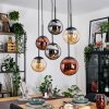 Gastor Lámparas suspendidas, Luminarias esféricas, Lámparas colgantes Colores ámbar, Cromo, Color cobre, Ahumado, 6 luces