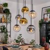 Gastor Lámparas suspendidas, Luminarias esféricas, Lámparas colgantes Colores ámbar, dorado, Transparente, Ahumado, 6 luces