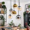 Gastor Lámparas suspendidas, Luminarias esféricas, Lámparas colgantes Colores ámbar, dorado, Transparente, Ahumado, 6 luces