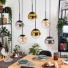 Gastor Lámparas suspendidas, Luminarias esféricas, Lámparas colgantes Colores ámbar, dorado, Transparente, Ahumado, 6 luces