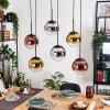 Gastor Lámparas suspendidas, Luminarias esféricas, Lámparas colgantes Cromo, dorado, Transparente, Color cobre, Ahumado, 6 luces
