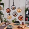 Gastor Lámparas suspendidas, Luminarias esféricas, Lámparas colgantes Colores ámbar, Cromo, Color cobre, Ahumado, 6 luces