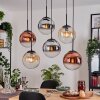 Gastor Lámparas suspendidas, Luminarias esféricas, Lámparas colgantes Colores ámbar, Cromo, Transparente, Color cobre, Ahumado, 6 luces