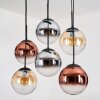 Gastor Lámparas suspendidas, Luminarias esféricas, Lámparas colgantes Colores ámbar, Cromo, Transparente, Color cobre, Ahumado, 6 luces