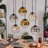 Gastor Lámparas suspendidas, Luminarias esféricas, Lámparas colgantes Colores ámbar, dorado, Transparente, Ahumado, 6 luces