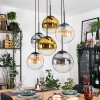 Gastor Lámparas suspendidas, Luminarias esféricas, Lámparas colgantes Colores ámbar, dorado, Transparente, Ahumado, 6 luces
