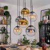 Gastor Lámparas suspendidas, Luminarias esféricas, Lámparas colgantes Colores ámbar, dorado, Transparente, Ahumado, 6 luces
