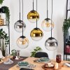 Gastor Lámparas suspendidas, Luminarias esféricas, Lámparas colgantes Colores ámbar, dorado, Transparente, Ahumado, 6 luces
