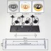 Gastor Lámparas suspendidas, Luminarias esféricas, Lámparas colgantes Colores ámbar, dorado, Transparente, Ahumado, 6 luces