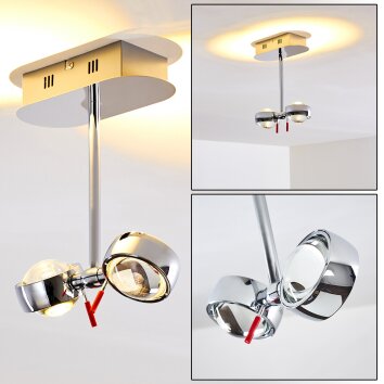 Florenz Lámpara de techo LED Cromo, 2 luces