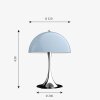 Louis Poulsen Panthella 320 Lámpara de mesa Cromo, 1 luz