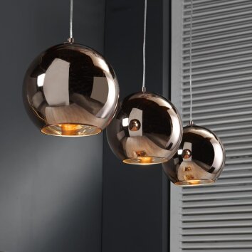 Lámpara Colgante Cattenscop Cobre, 3 luces