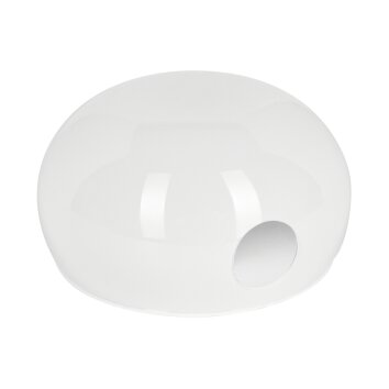 Pantalla de cristal  Nikkala Vidrio de recambio Blanca