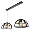 Lucide DIKRA Lámpara Colgante Negro, 2 luces