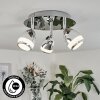 Morges Lámpara de Techo LED Cromo, 3 luces