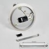 Morges Lámpara de Techo LED Cromo, 3 luces