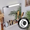 Morges Lámpara de espejos LED Cromo, Blanca, 1 luz