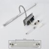 Morges Lámpara de espejos LED Cromo, 1 luz