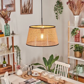 Ramila Lámparas suspendidas, Lámparas colgantes Crudo, Negro, 1 luz