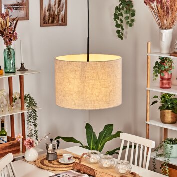 Bassagoda Lámparas suspendidas, Lámparas colgantes beige, Blanca, 1 luz